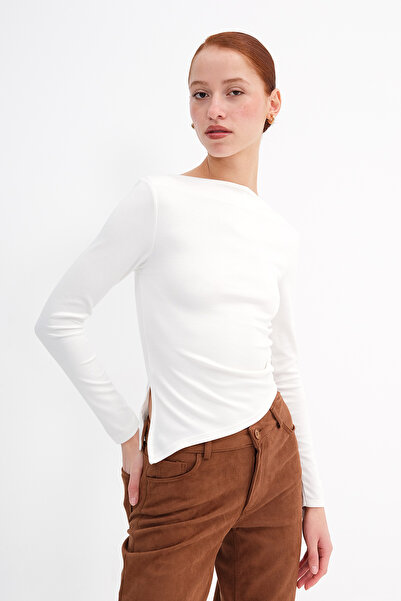 Addax Asymmetrical Cut Blouse P13997