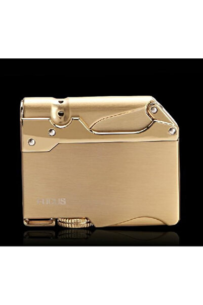 Zorro Focus Şık Metalik Hediye Kutulu Gold Jet Çakmak | Modern Tasarım, Güçlü...