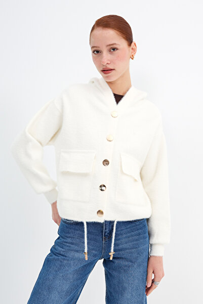 Addax Soft Textured Knitwear Cardigan H4944