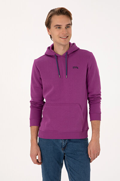 U.S. Polo Assn. Erkek Menekşe Basic Sweatshirt 50295176-VR037
