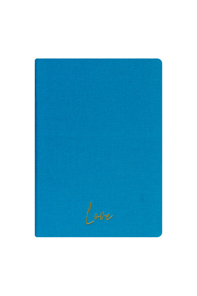 Kum Yayınevi دفتر الحب - غلاف كتان صلب - مربعات 192 صفحة - 15×21.3 سم - لون فيروزي