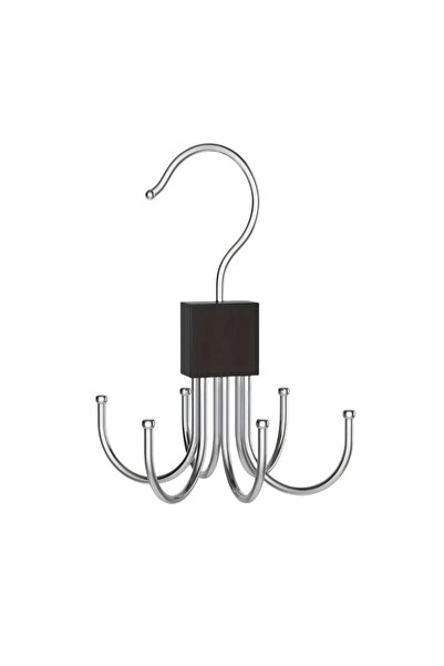 Microcase 360° Döner Kancalı Çok Amaçlı Katlanabilir Dolap İçi Askı Kemer Şal...