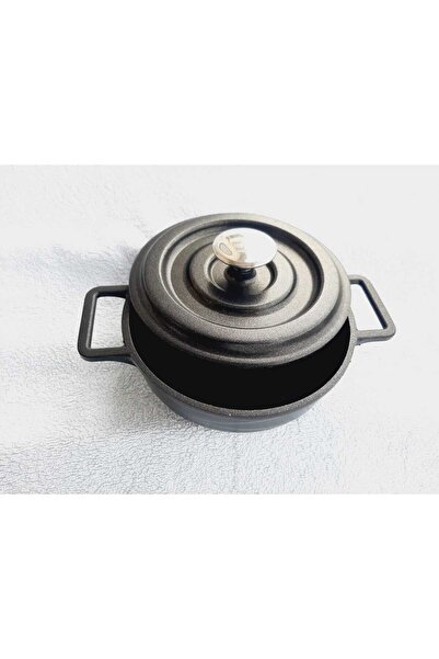 bir sürü eşya pak market Lavonni Non-Stick Cast Iron Mini Pot 14 cm with Lid ...