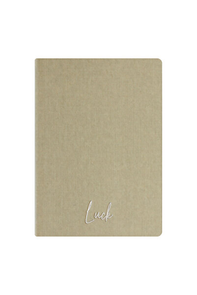 Kum Yayınevi دفتر الحظ - غلاف كتان صلب - مربعات 192 صفحة - 15×21.3 سم - بيج