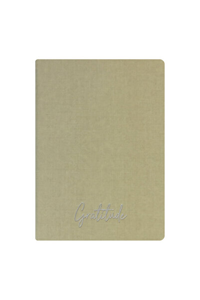 Kum Yayınevi Gratitude Notebook - Linen Hard Cover - Unlined 192 Pages – 15X2...