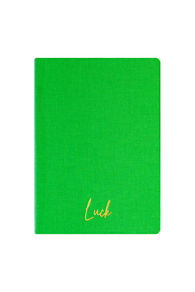 Kum Yayınevi Luck Notebook - Linen Hard Cover - Checkered 192 Pages – 15X21.3...