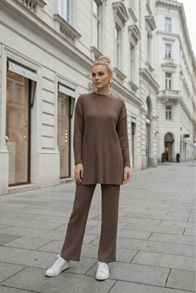 EYYE Βαμβακερή γυναικεία μπλούζα παντελόνι δύο τεμαχίων