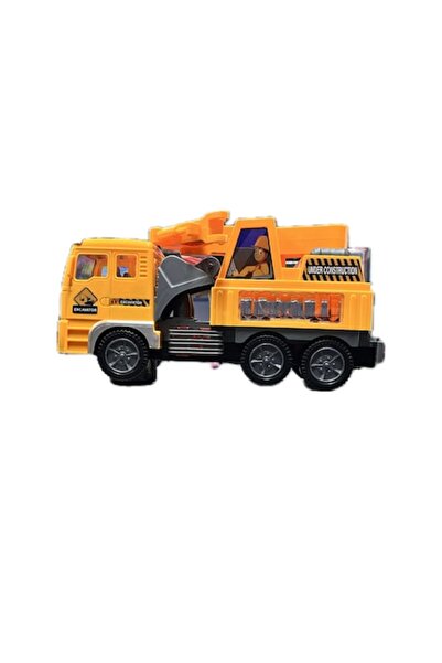 OEM Electric Construction Truck Toy with Lights, Yellow