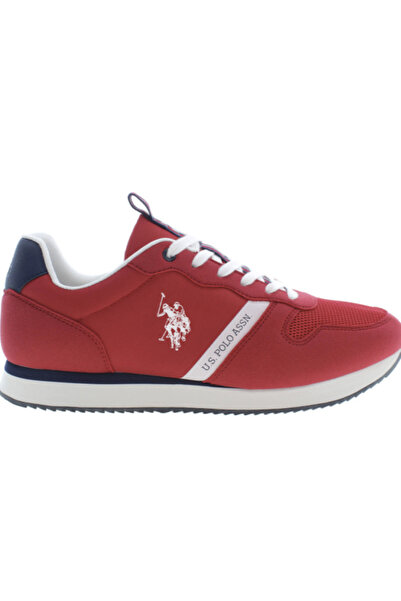 U.S. Polo Assn. U.S. Polo sports shoes, men, red, NOBIL009M3TH1, sports design with laces and logo, 44