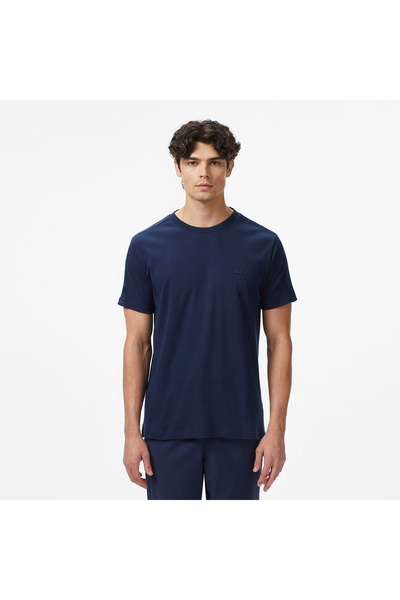 Lacoste Erkek Oversize Fit Bisiklet Yaka Lacivert T-Shirt