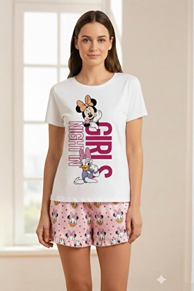 PEMBİŞ HOMEWEAR Γυναικείο Σετ Πιτζάμες Κοντομάνικο Σορτς-sezm-23