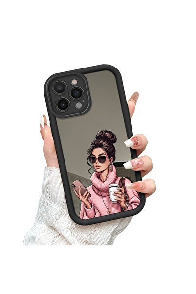 Hontinga حافظة هاتف متوافقة مع iPhone 15 Pro Max، حافظة سيليكون جميلة للنساء ...