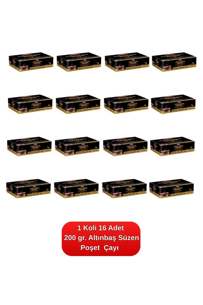 Altınbaş Demlik Süzen Poşet Çayı 200 gr. 16'lı Koli