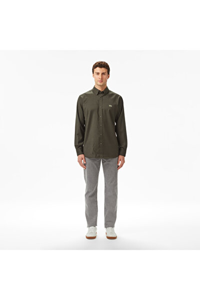 Lacoste Erkek Regular Fit Gri Jean Pantolon