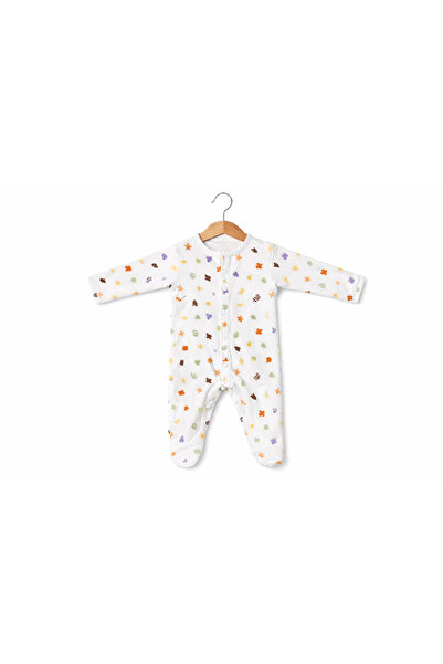 Baby Fou Patikli Kendinden Eldivenli Tulum