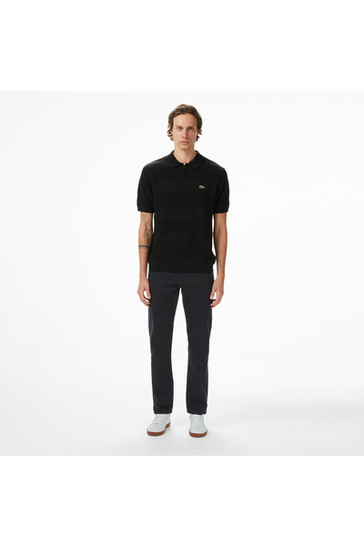 Lacoste Erkek Regular Fit Siyah Jean Pantolon