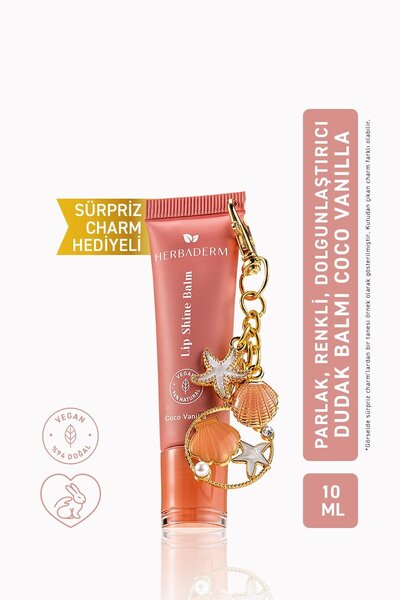 Herbaderm Parlatıcı, Dolgunlaştırıcı, Onarıcı Vegan Dudak Balmı, Coco-Vanilya...
