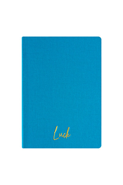 Kum Yayınevi Luck Notebook - Linen Hard Cover - Unlined 192 Pages – 15X21.3Cm...
