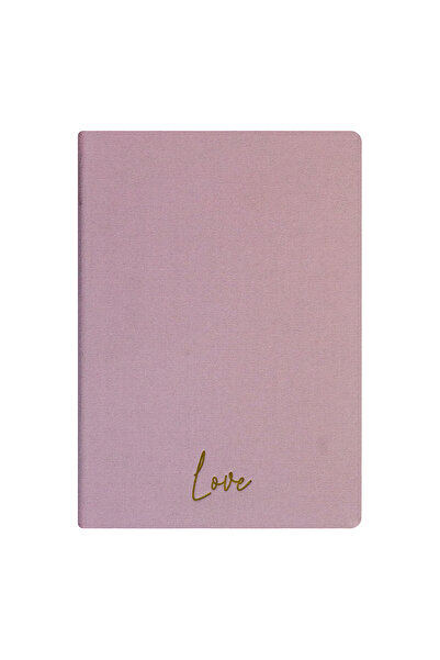 Kum Yayınevi دفتر الحب - غلاف كتان صلب - 192 صفحة مسطرة - 15×21.3 سم - وردي