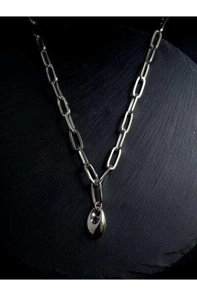 lunara jewelry Zara Model Ataç Çelik Kolye