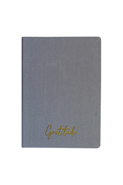 Kum Yayınevi Gratitude Notebook - Linen Hard Cover - Unlined 192 Pages – 15X2...