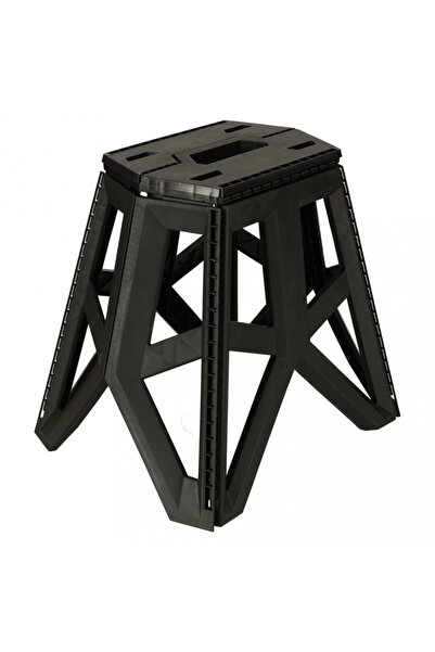 Ikonka Scaun pliabil pentru camping 40 cm Black