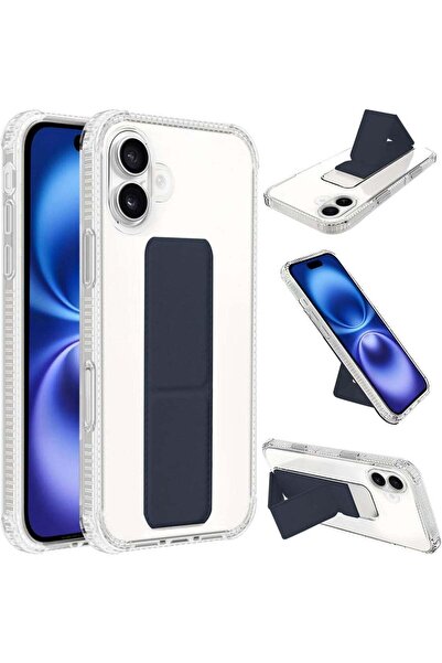 Generic Transparent Back Protection Case with Finger Holder Compatible with i...