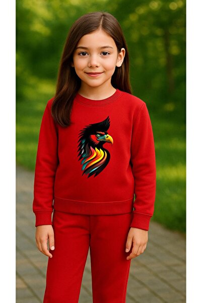 playwear Φούτερ ομάδας HOROZ V1 με στάμπα για κορίτσια και αγόρια, με λαιμόκο...