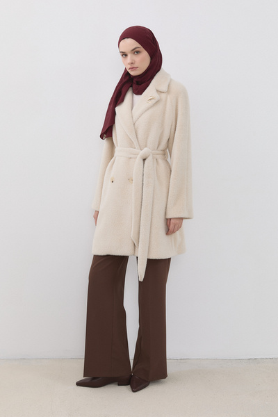 Nihan Kruvaze Angora Kaban Bej