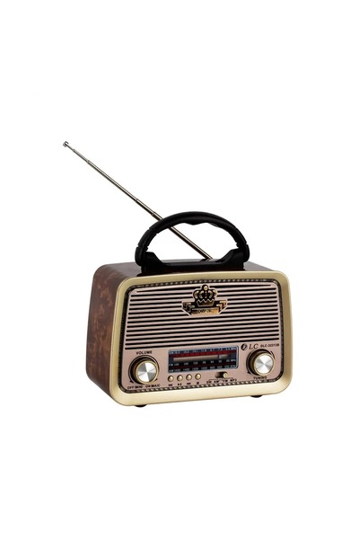 DLC راديو كلاسيكي DLC-32213B مزود ببلوتوث ومشغل MP3 يو اس بي وذاكرة FM/AM بني