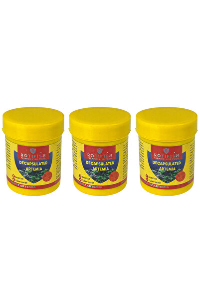 Rotifish Dekapsüle Kabuksuz Artemia Yetişkin Ve Yavru Balık Yemi 15gr x 3 Adet