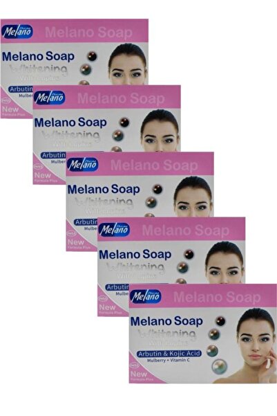 MELANO عبوة من 5 قطع صابون مع الأربوتين وحمض الكوجيك، وفيتامين سي من التوت لت...