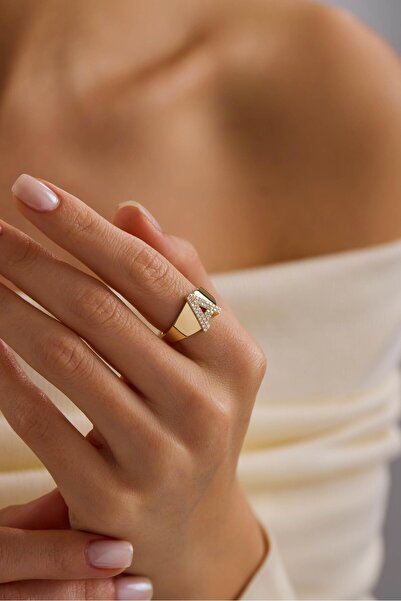 Tufanlar Kuyumculuk 14 Ayar Altın Harf Yüzük