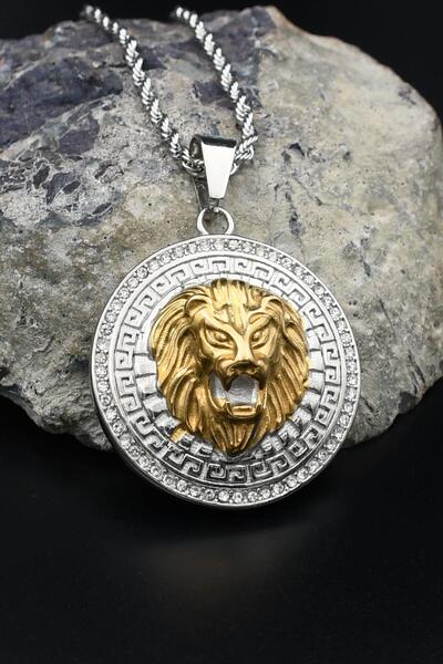 Prestige Lion Figured Necklace Stainless Steel Chain 3mm 902490