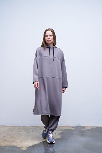 QANU Hooded Stitched Sweatshirt