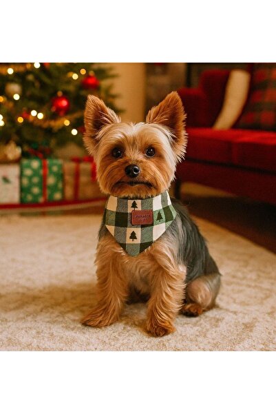 Alphadog Xmas Tree Cat and Dog Bandana