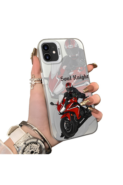 ucuc iPhone 11 Compatible Silicone Edge Hard Back Anti-Fall Case Racing Car S...