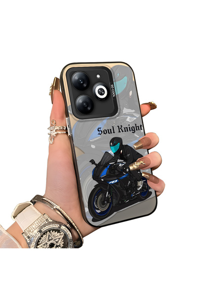 ucuc حافظة Infinix Hot 40i متوافقة مع الحافة السيليكونية الصلبة المقاومة للسق...