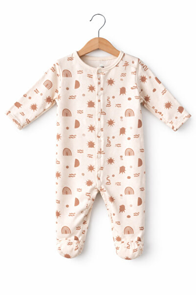 Baby Fou Patikli Kendinden Eldivenli Tulum