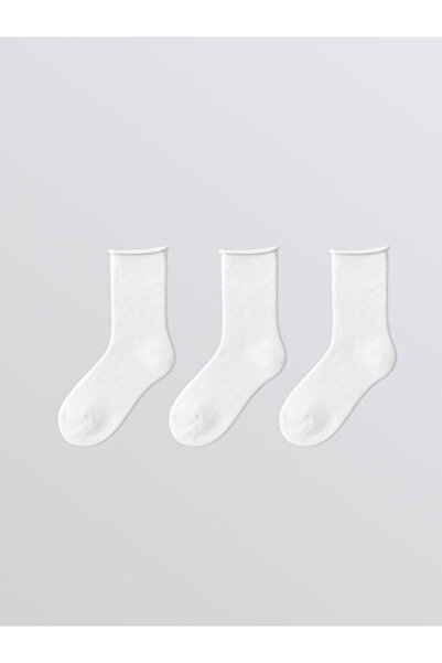LC Waikiki Rmz Gi̇yi̇m Farkiyla Women's Sock Socks 3-Piece Set