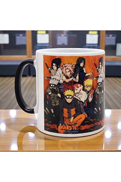 Kuzey Tacı Naruto Printed Special Production Heat Sensitive Color Changing Porcelain Mug Cup Vip