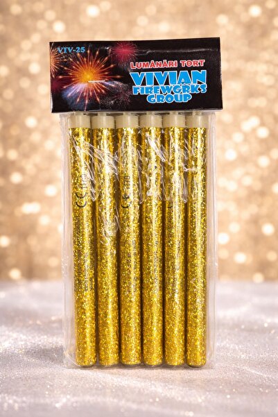 Vivian Fireworks Group Lumanari pentru tort cu efect de artificii - set 6 buc...