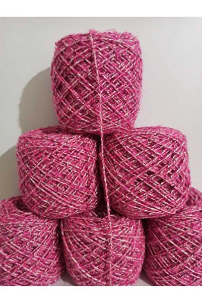 İPEK YÜN İPLİK DÜNYASI خيوط أنجورا للحياكة (أبيض، وردي) مزيج حشرات وحرير 100 ...