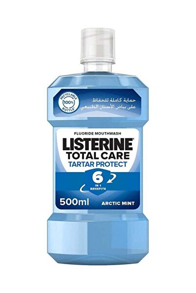 Listerine غسول الفم توتال كير لحماية الفم من الجير، أزرق، 500 مل