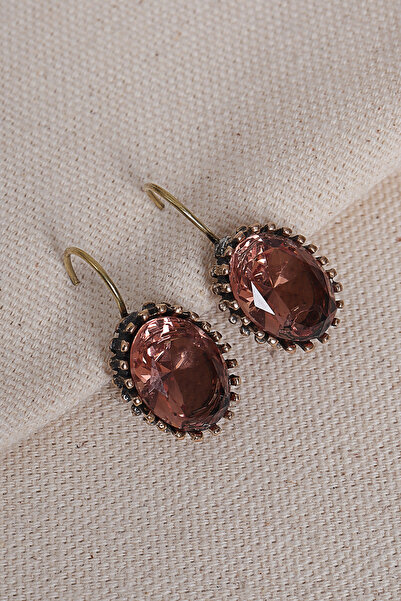 Süspüs Accessories Zultanit Taşlı Oval Otantik Küpe