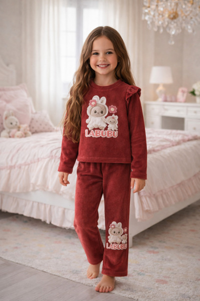 Inovius Costum Labubu - Rosu - BB106 - Marime: 2 Ani