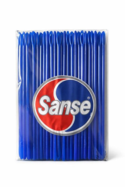 Sanse 20 cm Geniş Delikli Plastik Çuvaldız 100 Adet – Mavi Renk | Kolay İplik...