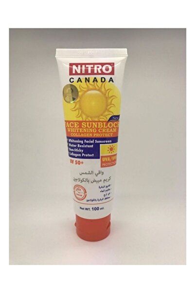 NITRO CANADA Face Sunblock Whitening Non-Sticky Cream Collagen Protect UV 50 plus