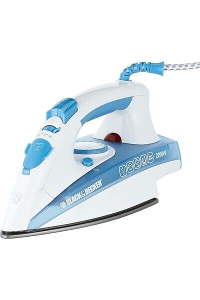 Black&Decker BLACK+DECKER Steam Iron, Non-Stick Soleplate, Vertical Steam Function