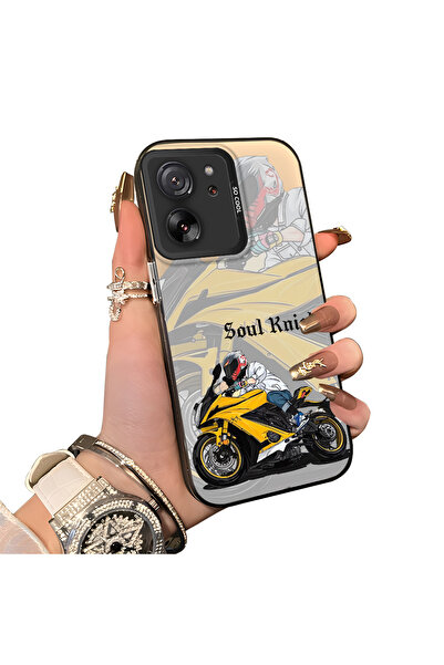 ucuc حافظة لهاتف Xiaomi Mi 13T Pro/Mi 13T متوافقة مع حافة السيليكون الصلبة وا...